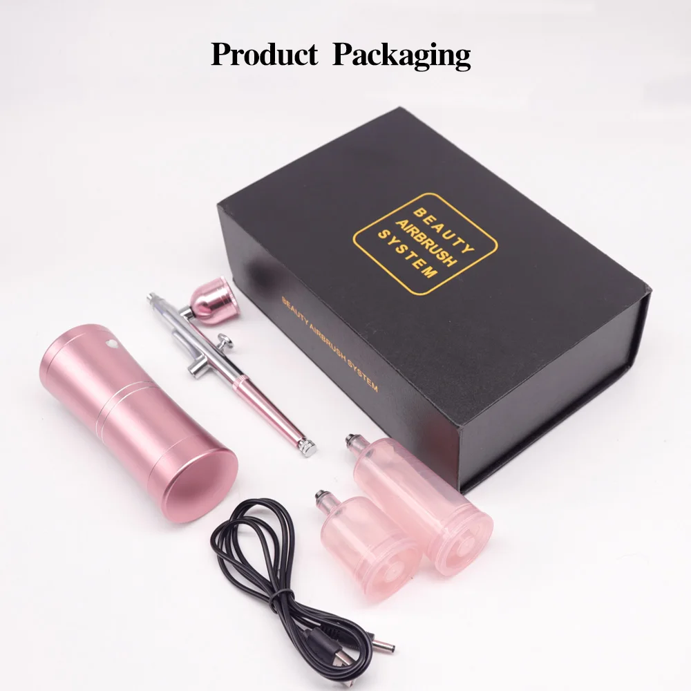 Multi-Purpose Portable Airbrush Kit Airbrushing Makeup Kit Oxigenoterapia Air Gun Compressor Facial Skin Oxygen Injection