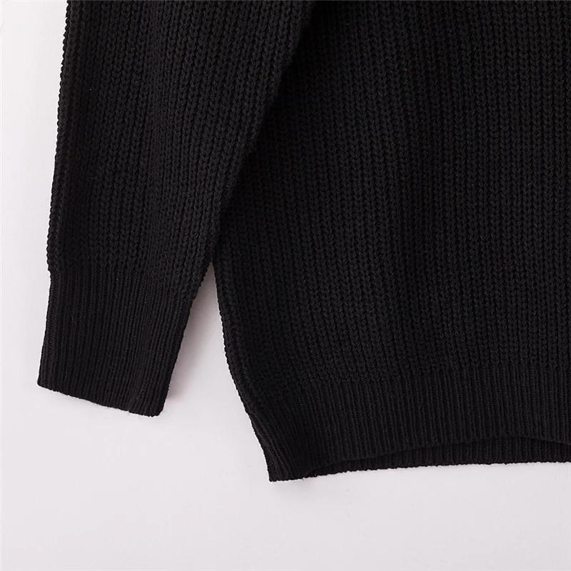 KirbyGee осень зима плюс размер вязаный свитер на пуговицах Топы женские винтажные длинный рукав вязаный пуловер Повседневный свободный джемпер для женщин