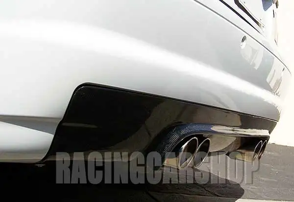 CSL STYLE REAL CARBON FIBER DIFFUSER 4P EXHAUST for BMW 3-Series E46 M3
