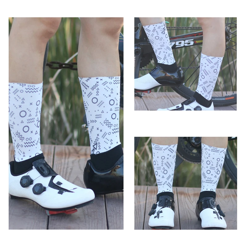 Новые высокотехнологичные тканевые велосипедные носки мужские и женские забавные противоскользящие, велосипедные носки для спорта на открытом воздухе, компрессионные носки для бега