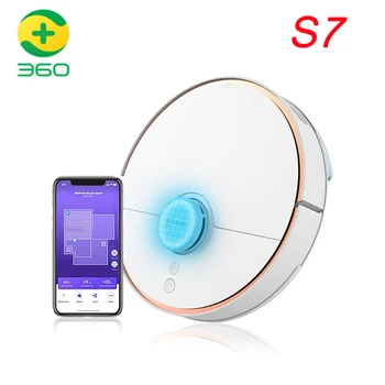 

360 Self-Charging Robotic Vacuum Cleaner S7 Smart Robotic Vacuum Cleaner Wet Dry LDS Remote Control 2000Pa Mopping Sweeping