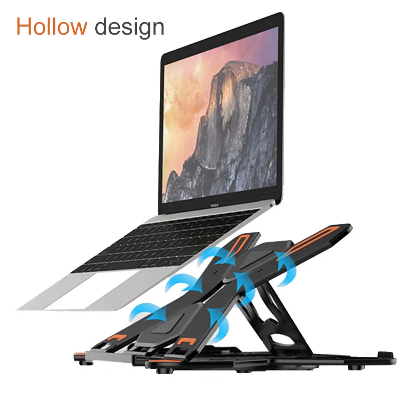 360 Вращающаяся подставка для ноутбука Складная подставка для ноутбука Macbook lenovo держатель для ноутбука Компьютерная Вентиляция с держателем для телефона