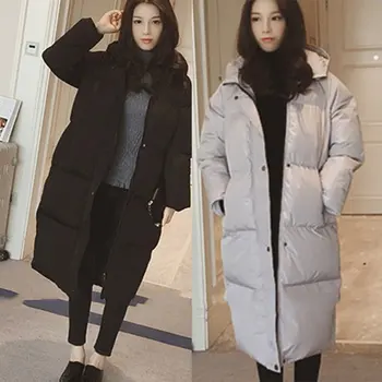 

Winter Jacket Women Hooded Parka Long Coats Cotton Padded Ladies Winter Coat Women Warm Thicken Jaqueta Feminina Inverno