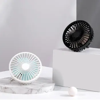 

Car Fan 360 Degree Rotary Cool Colorful Led Lights And Usb Power Car Auto Powerful Cooling Fan For Car Vent Mounted