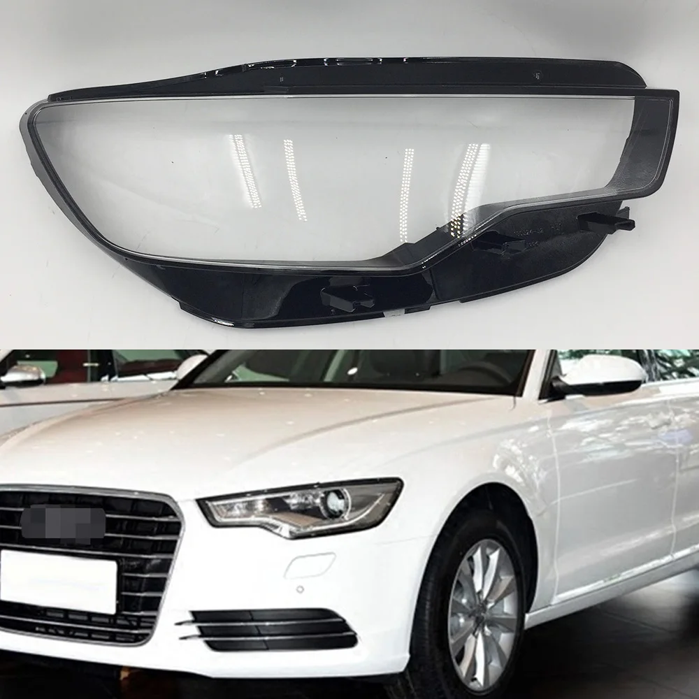 Для Audi A6L C7 2012 2013 крышка фары автомобиля объектив прозрачная Замена Передняя прозрачная Авто оболочка