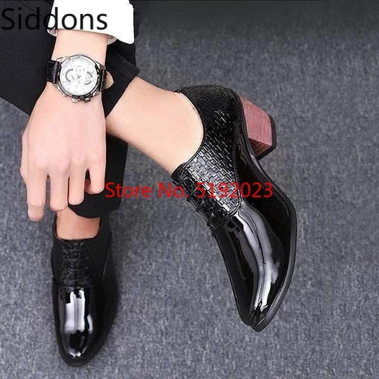 

Men's high heel shoes men's formal leather wedding crocodile shoes Winter Ankle Boots Vintage Classic Male Casual Boot D149