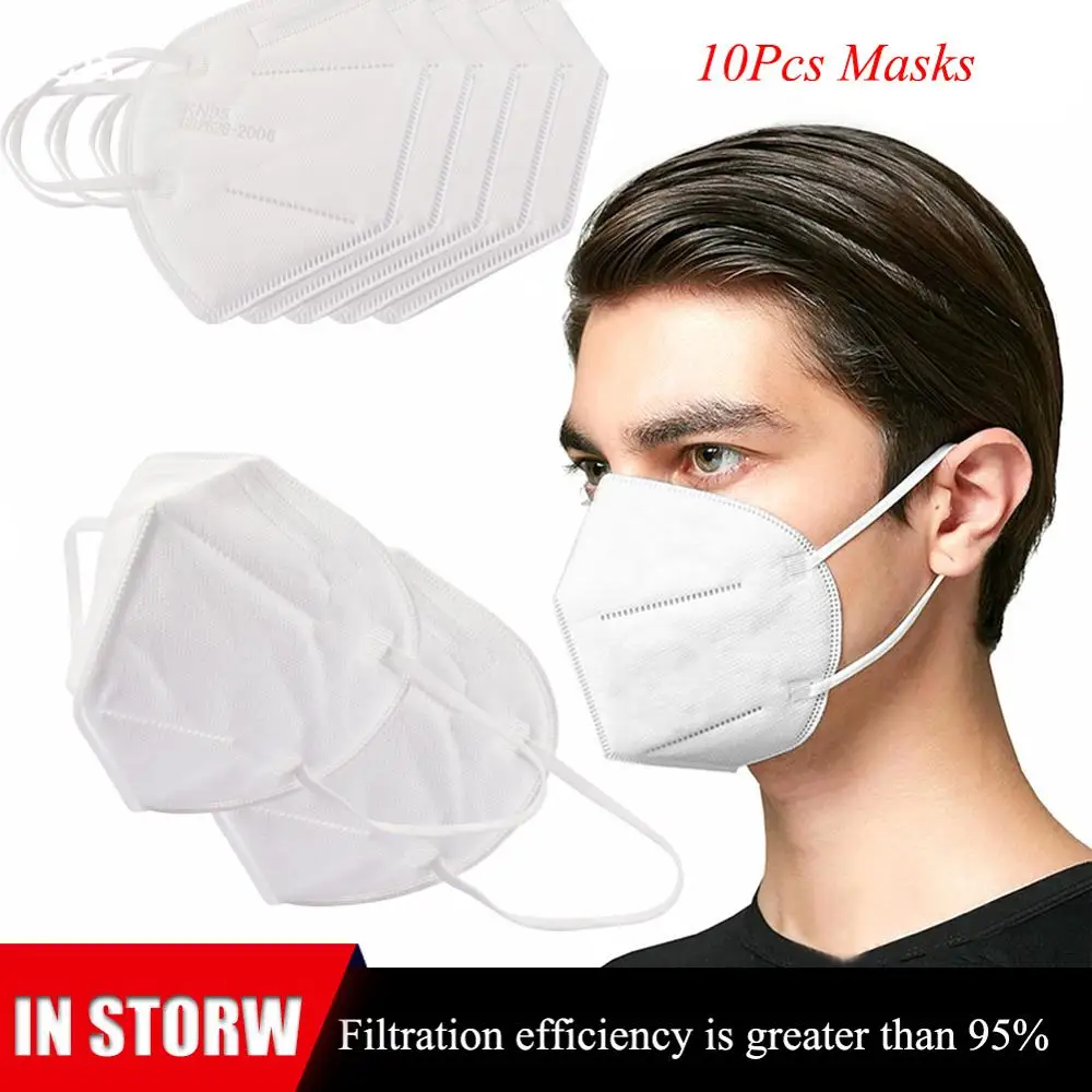 

10 Pcs 4-Layer Masks Antiviral Outdoors Sport Face Mask Anti-fog Anti-particles PM 2.5 Running Cycling Mask For Men Women