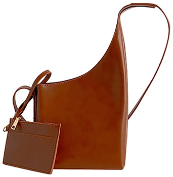 

QZUnique PU Leather Slant Bucket Bag Crossbody Bag Shoulder Bag Purse Wine