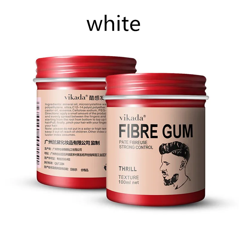 White Мужская мода, матовая готовая глина для укладки волос, для ежедневного использования, для мужчин, s Hair, высокая прочность, глина, на выходе, низкий блеск, для укладки волос, восковой инструмент, TSLM1 - Color: White
