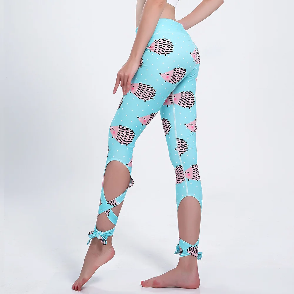 Женский Синий ежик Тонкий s Группа Леди танец брюки леггинсы