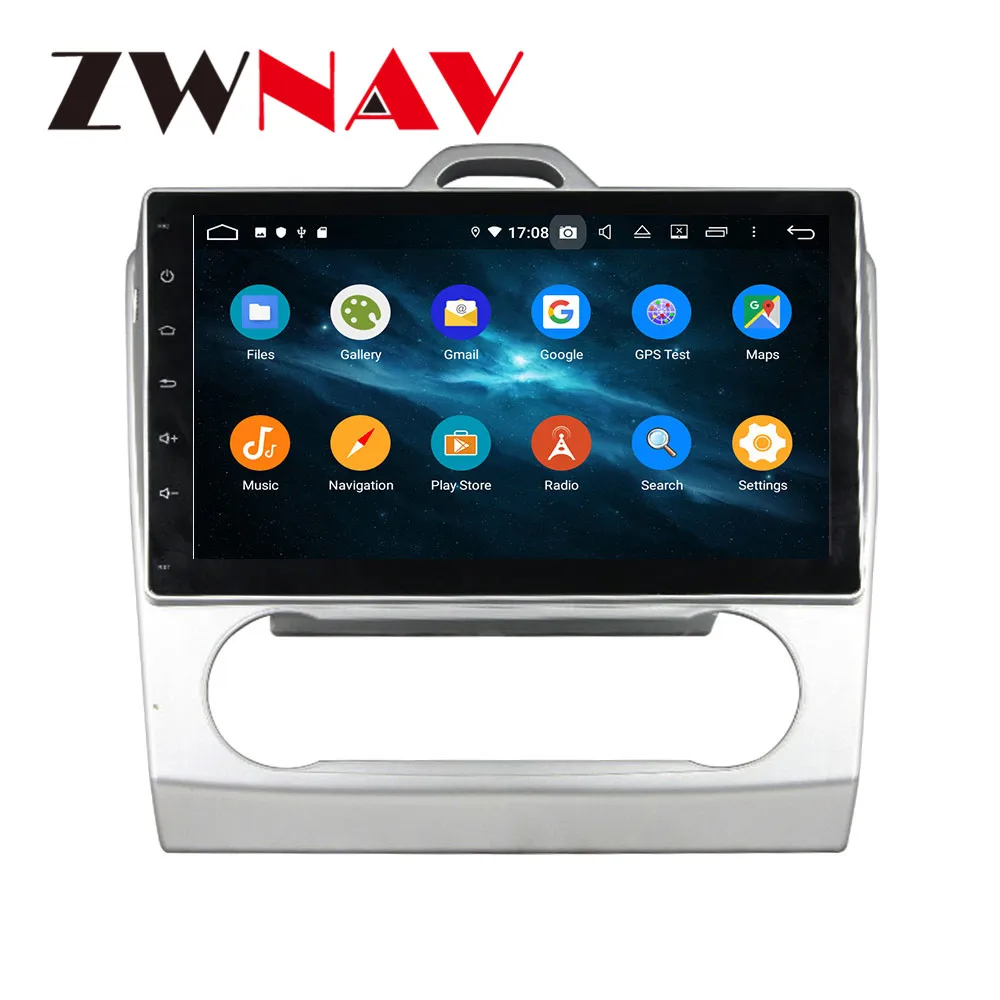 Android 9 4+ 64G DSP ips Автомобильный плеер gps навигация для FORD FOCUS 2007-2011(AT) головное устройство мультимедийный Кассетный плеер рекордер