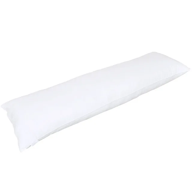 150*50cm Pure White Pillowcase 100 Polyester Pillow Cover with Zipper Body Pillowcase
