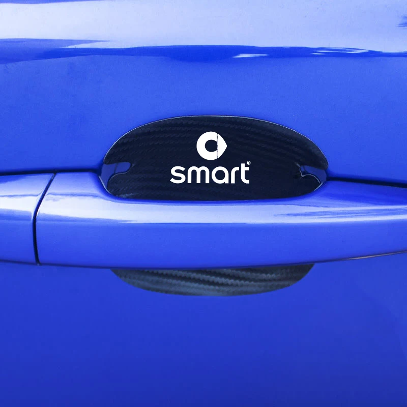 4 шт. Автомобильная защита из углеродного волокна Кожаная дверь для Smart 451 brabus 453 fortwo forfour автомобильные