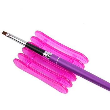 

3pcs 5 Grid Nail Art Brush Holder Acrylic Brushes Pen Holder Stand Rack Pen Brushes Carrier Stand Holder Manicure Tool