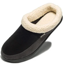 Теплые хлопковые тапочки; Мужская обувь для ванной; Домашняя мужская зимняя обувь на меху; Высококачественная плюшевая домашняя обувь на плоской подошве размера плюс 48, 49, 50