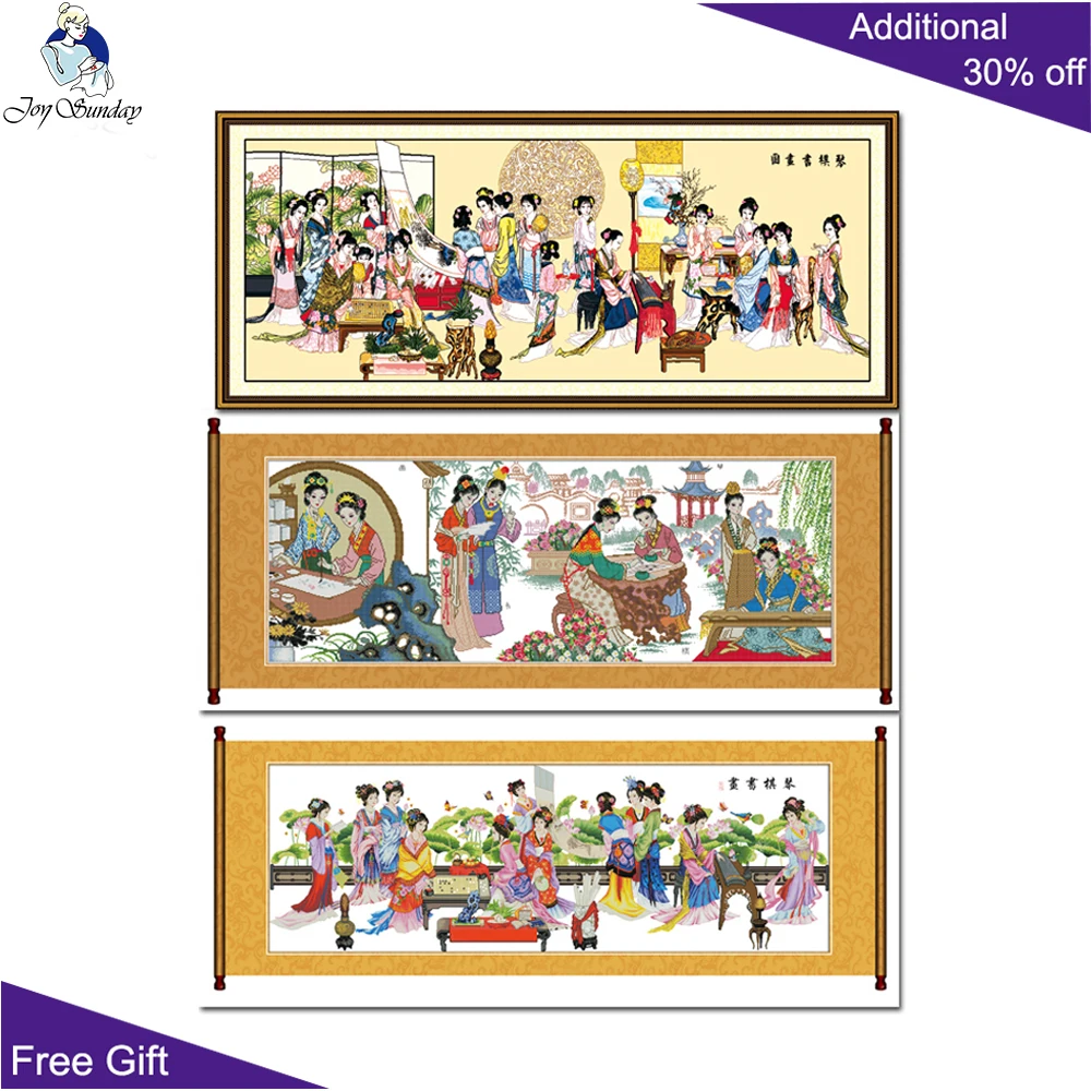 Домашний декор Joy Sunday Beauty R001(1)(2)(3) игра в шахматы каллиграфия и живопись мечта о