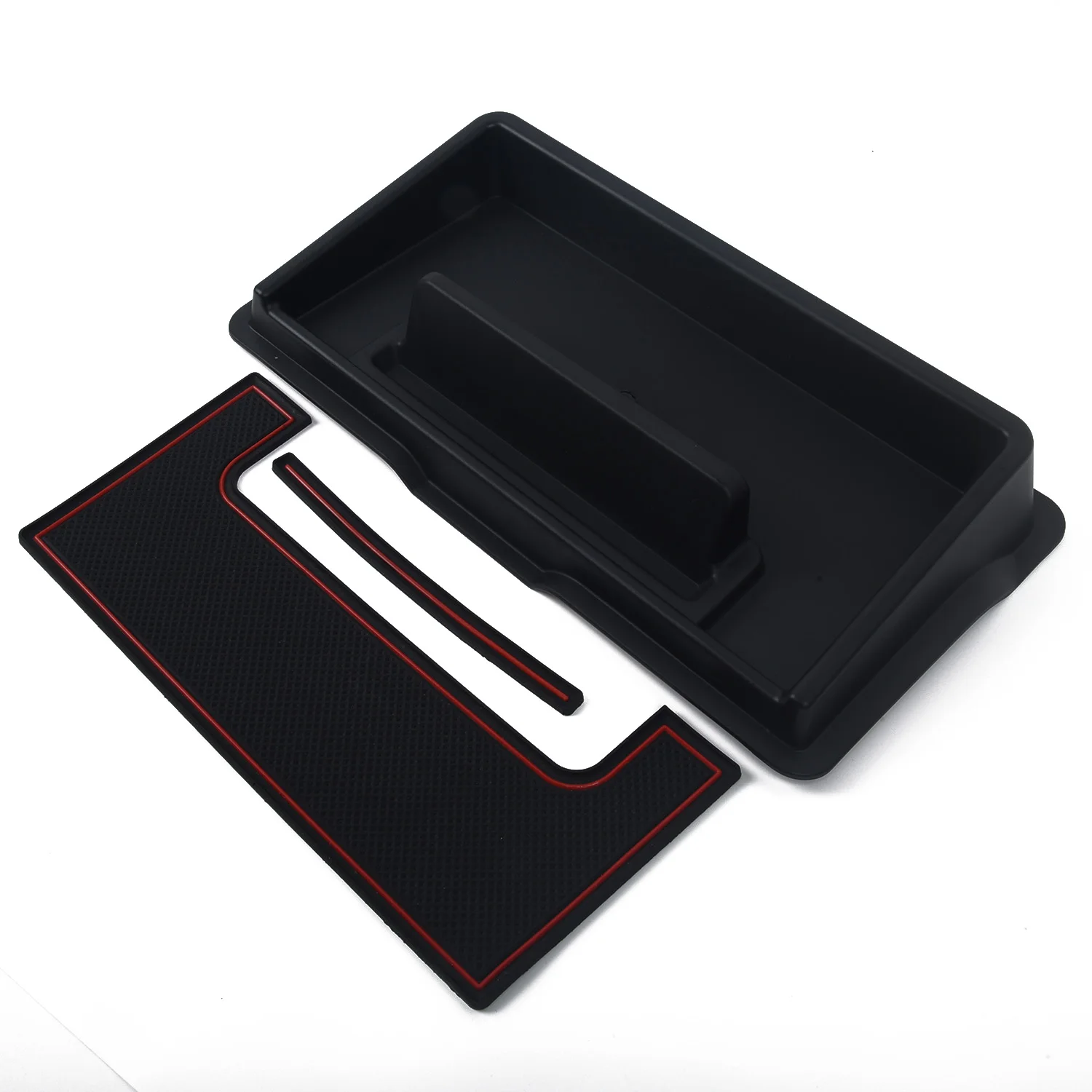 Автомобильный внутренний ящик для хранения приборной панели, ПВХ+ АБС пластик для Suzuki Jimny, автомобильный черный и красный ящик для хранения приборной панели, контейнер