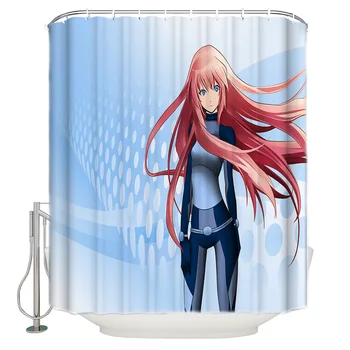 

Japanese Anime Manga Shower Curtain Bathroom Curtain Polyester Fabric Bath Curtain Washable Home Bath Decor