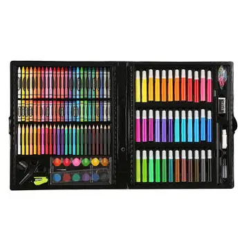 

150Pcs Kids Art Drawing Set Drawing Pencil Set Drawing Painting Tool Marker Pens Wax Crayon Oil Pastel Painting Set Kids Gift