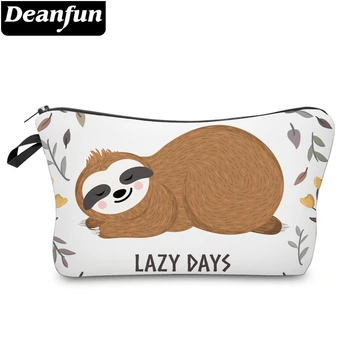 

Deanfun Small Makeup Bag Lazy Sloth Printed Waterproof Pouch Women Cute Cosmetic Bag Travel 52007