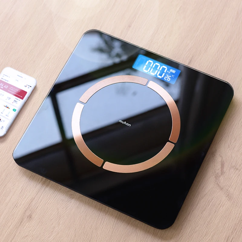 Bathroom Scales Smart Wireless Digital Weight Scale Body Fat Water Balance BIM Composition Analyzer Connect Bluetooth Smartphone 