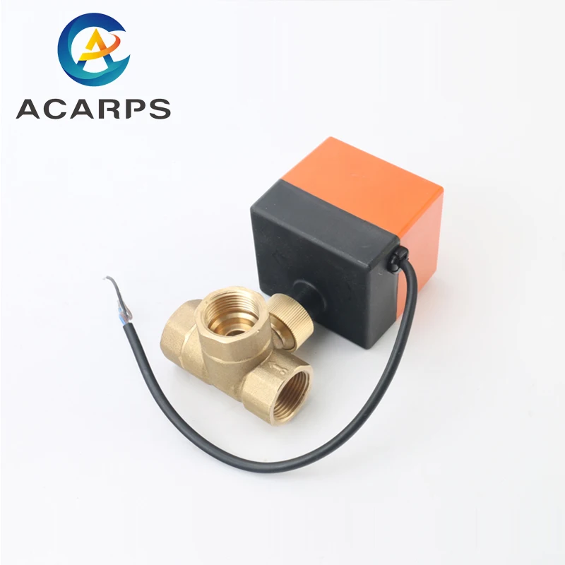 1/2 “3/4” 1 “3 דרך ממונע כדור שסתום T סוג חשמלי כדור valve פליז כדור Valve שלוש קו שני דרך שליטה