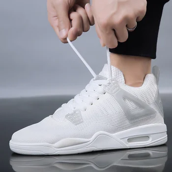 

2020 Mens Casual Shoes Fashion Male Sneakers Air Cushion Breathable Sports Running Shoes PU Mesh Tenis Masculino Adulto Men Shoe