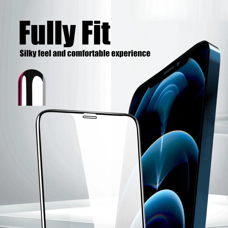 4Pcs Full Cover Protective Glass for iPhone 13 11 12 Pro Max Screen Protector for iPhone X XS Max XR 13 Mini Glass