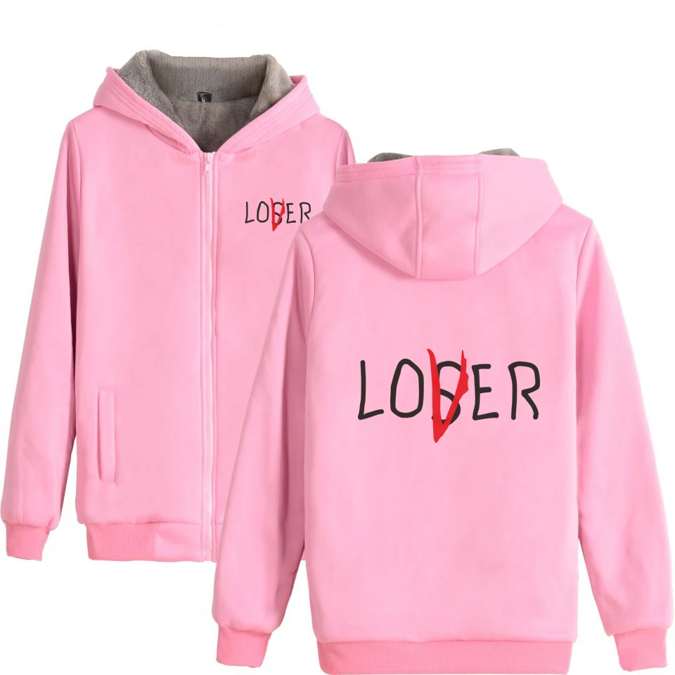 Movie It Loafers Клубная супер теплая Толстовка для мужчин/женщин новая распродажа Зимняя мода Loser Lover Толстая Толстовка утепленная флисовая толстовка