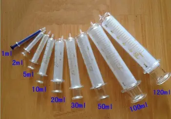 

1~120ml glass syringe syringe injector without ink chemicals