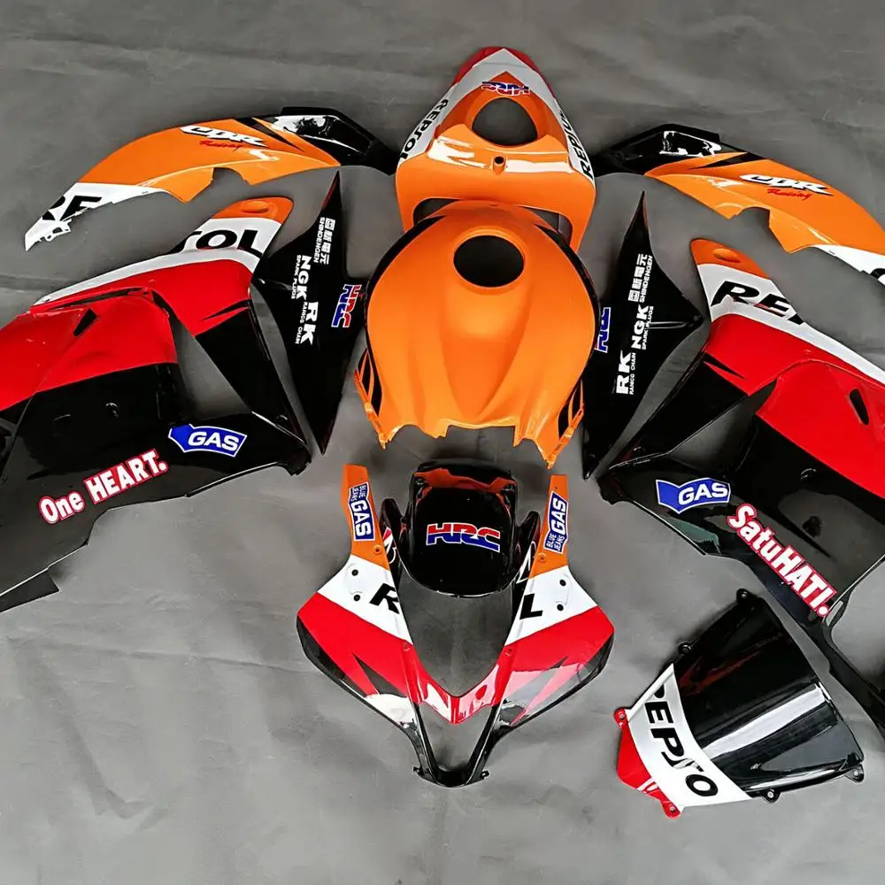 Литьевая форма для мотоцикла OEM Fit ABS комплекты обтекателей для Honda CBR600RR 2009 2010 2012 Обтекатели кузова Комплект F5 09 10 11 12