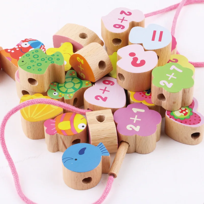 

Infants Children Baby Educational Beaded Bracelet Threading Aged 1-2 Years Beads Toy Beaded Bracelet Sub-Non-3-6 a Year of Age U