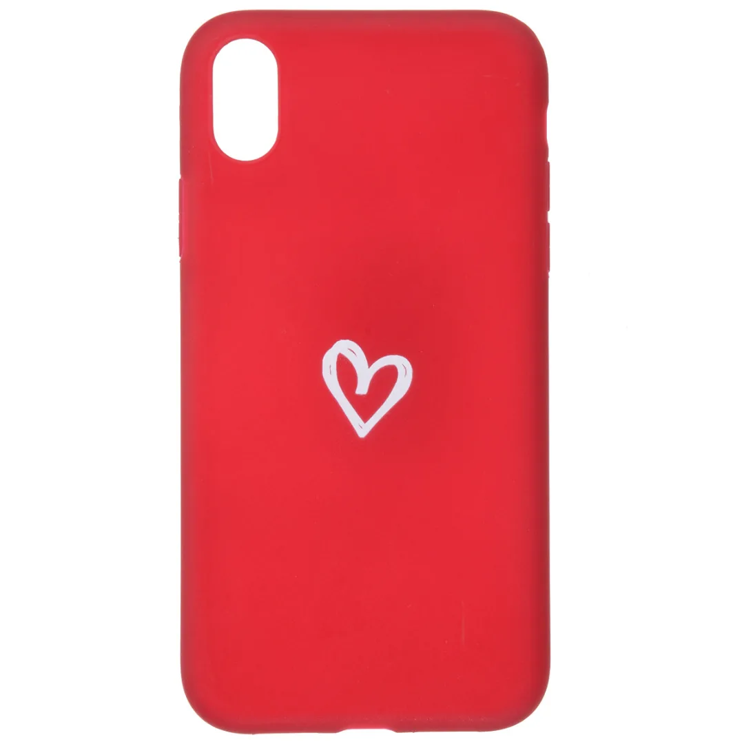 Phone Case For iphone XR X 6 6 s 7 8 plus Cute Simple Love Heart Shockproof Soft TPU Case Cover For iPhone X XS Max XR Fundas