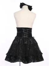 

Women's Gothic Punk skirt Mini Skirt High Waist Puffy Skirt RQBL 21113 RQ-BL rqbl