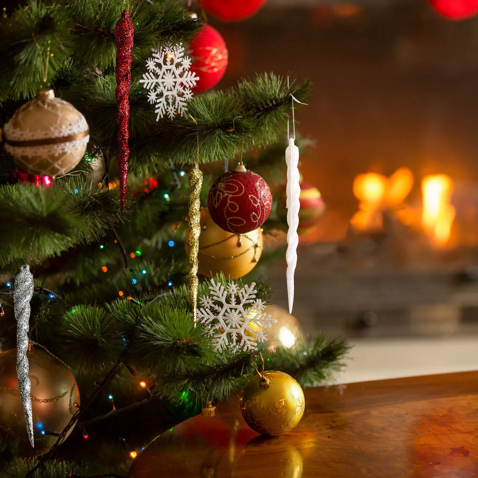 クリスマスの木の装飾品,偽の結婚式,クリスマスパーティーの装飾,新年,20個 AliExpress