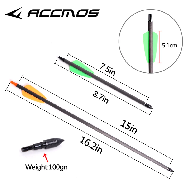 6/12/24pcs Hunting Archery Arrows 7.5inch Military Plastic