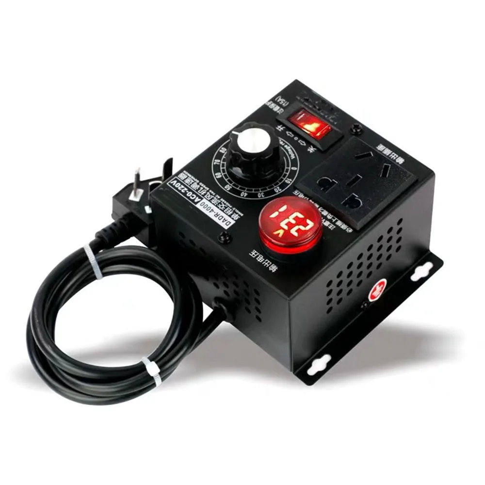 Voltage Display AC 220V 4000W SCR Electronic Voltage Regulator Electric tool Motor Speed