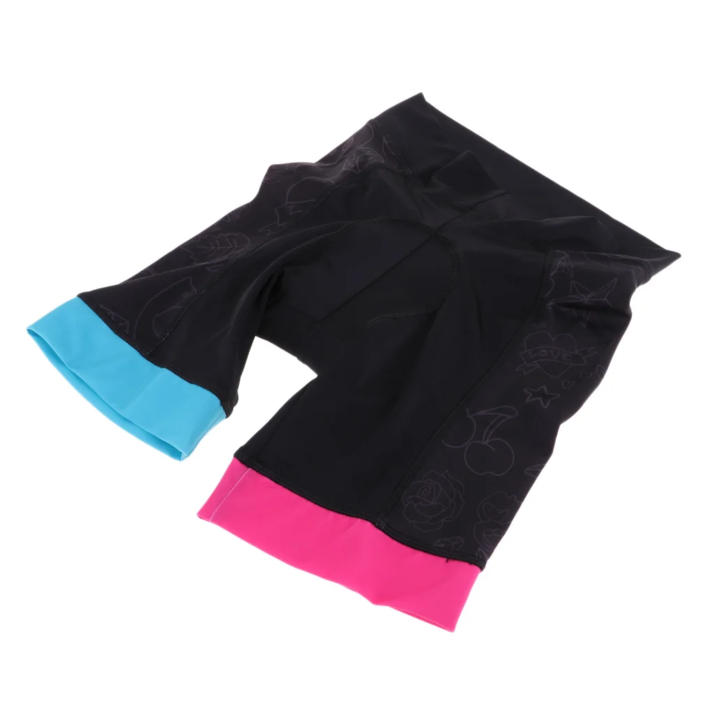 Women Cycling Underwear Shorts 3D Padded Bike Bicycle Half Pants Undershorts Anti-slip Leg Grippers - Breathable & Quick Dry