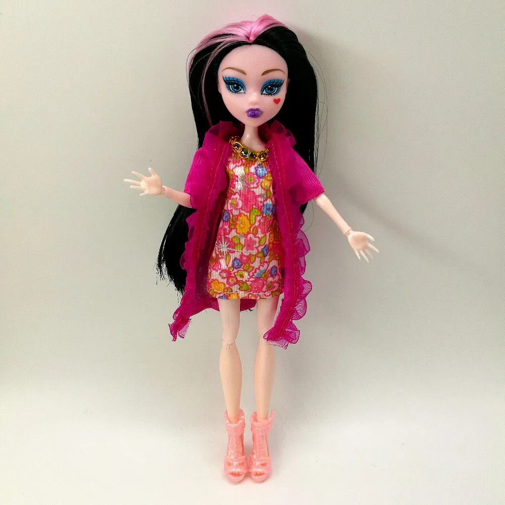 4 шт./лот/партия, новые стильные куклы monster fun high, Monster Draculaura hight Moveable Joint, лучший подарок для детей, оптовая продажа, модные куклы