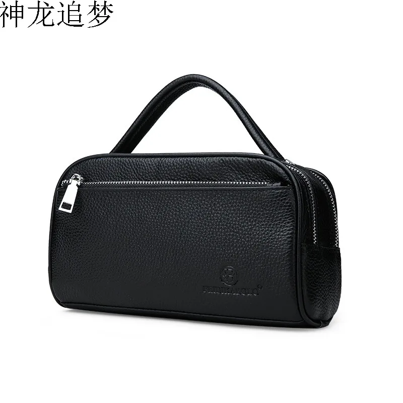 

Men's Handbag male genuine leather Business bag Shoulder Diagonal Bag Men's Leather Top handle Bag Business Leather Briefcase
