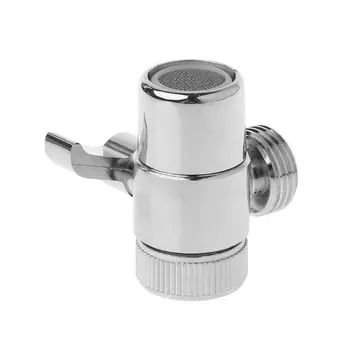 

Brass 3-way Diverter Valve Faucet Connector Adapter Three Head Function Switch