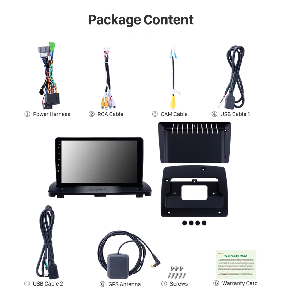 Flash Deal Harfey Android 8.1 for Volvo XC90 2004-2014 9" HD Touchscreen Radio GPS Navi Bluetooth MP4 MP5 Player WIFI SWC support DVR OBD2 17