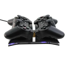 OSTENT USB синий светодиодный двойной зарядной док-станции для sony PS3 беспроводной Bluetooth контроллер