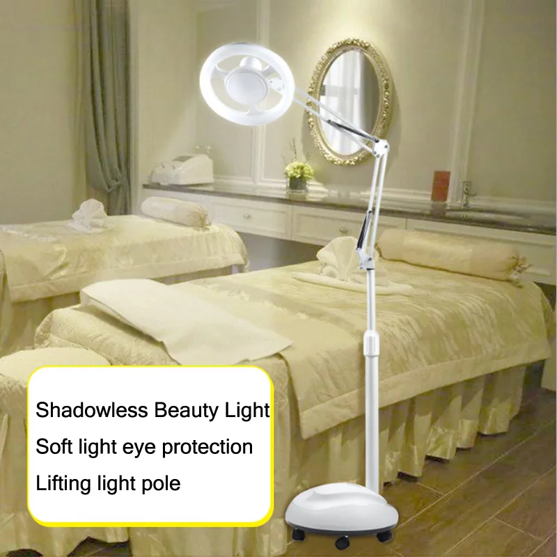 

LED Beauty Cold Light Lamp Tattoo Embroidery Shadowless Amp Floor Lamp Retractable Adjustable Nail Eyelash Beauty Table Lamp