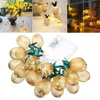 

Pineapple Shaped String Light Battery Powered 10 LED Fairy Decorative String Lighting for Christmas Wedding Birthday Decoration
