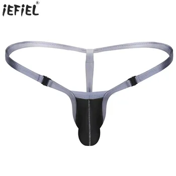 

Sissy Men Thong Low Rise Stretchy Bikini Sexy G-string Gay Underwear Summer Breathable Free Buckle Thongs Underpants Lingerie
