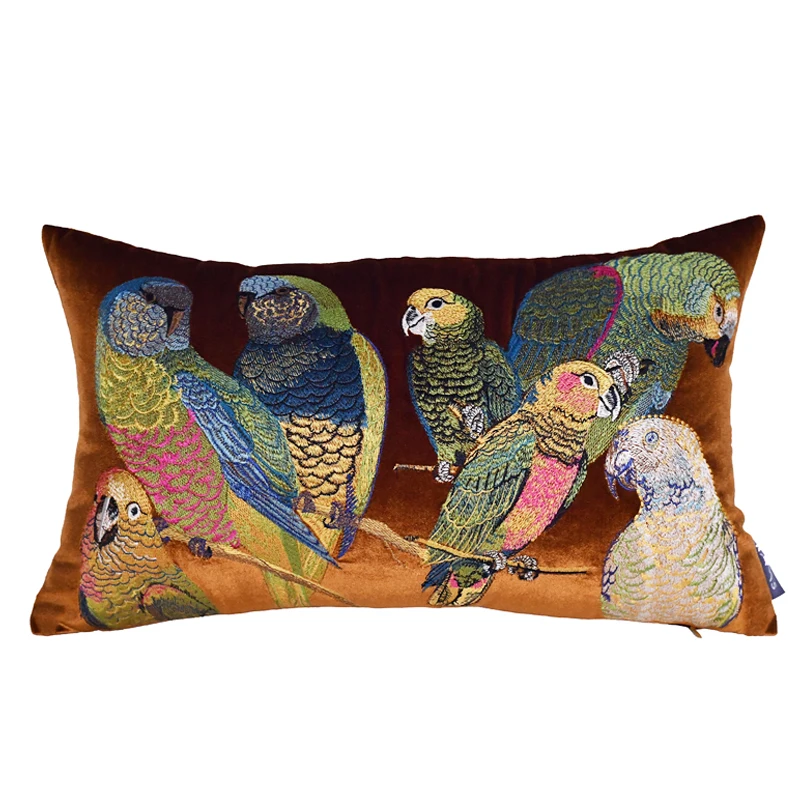 2021 Rams Embroidered Decorative Geometric Pillow Cushion Home Decor Embroidery COVER ONLY NO FILLINGS 