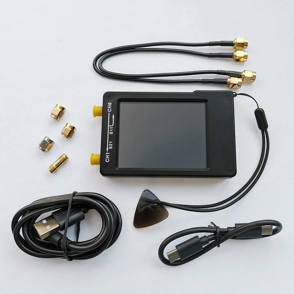 Векторный анализатор сети NanoVNA H 50 кгц ~ 1 5 ггц 2 8 дюйма LCDHF VHF UHF UV антенны + 450 мач