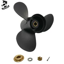 Hélice hors-bord 25HP 30HP 9.6x13 pour moteurs Tohatsu MFS25B MFS30B en aluminium, cannelure à 10 dents RH