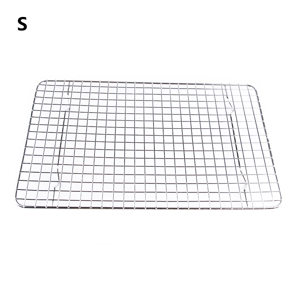 

Multifunction Cookies Bread Metal Heavy Duty Grid Net Tool Cooling Rack Oven Safe Drying Stand Stainless Steel Cooling Cake